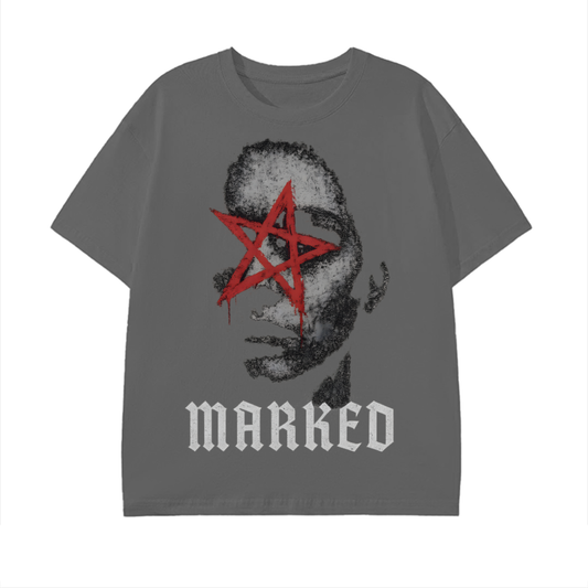 Marked Tee - Charcoal