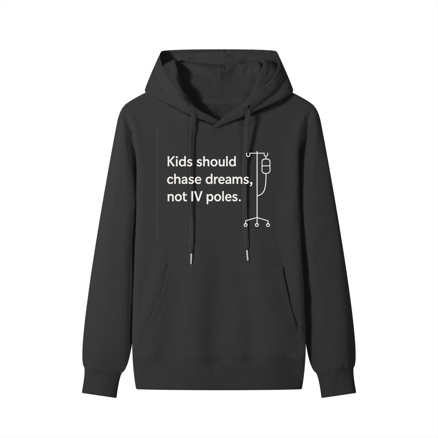 IV Poles Childhood Cancer Hoodie