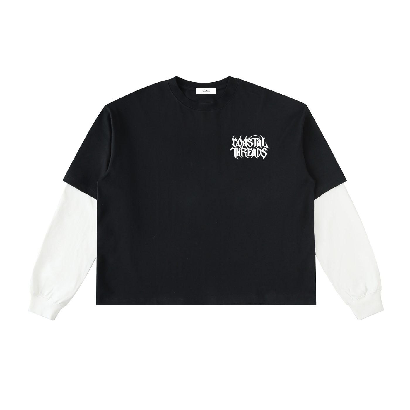 Layered Contrast Sleeve Shirt (Believing Set)