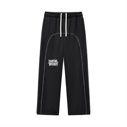 After Dark Contrast-Stitched Fleece Sweatpants (Static Set)