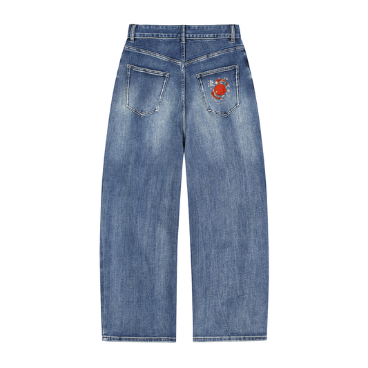 Sun Fade Heavyweight Denim Jeans