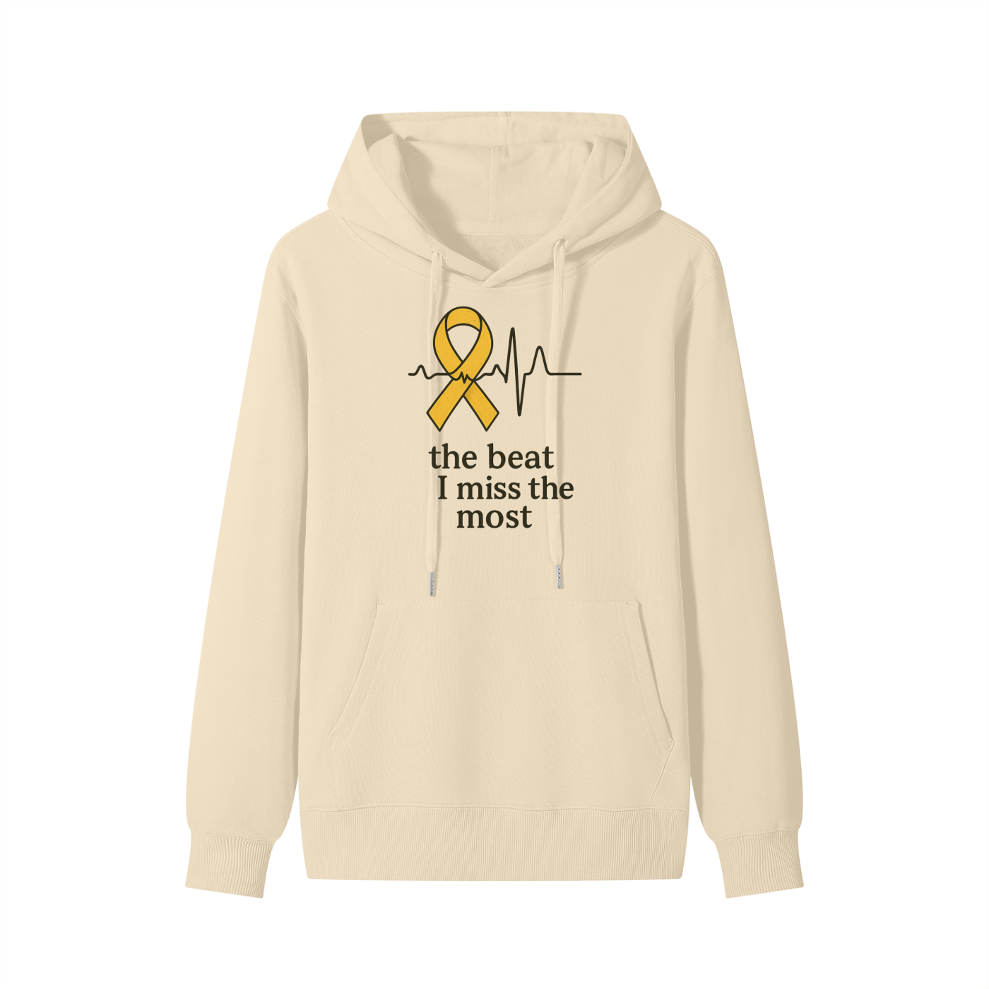 Beat I Miss the Most Childhood Cancer Hoodie