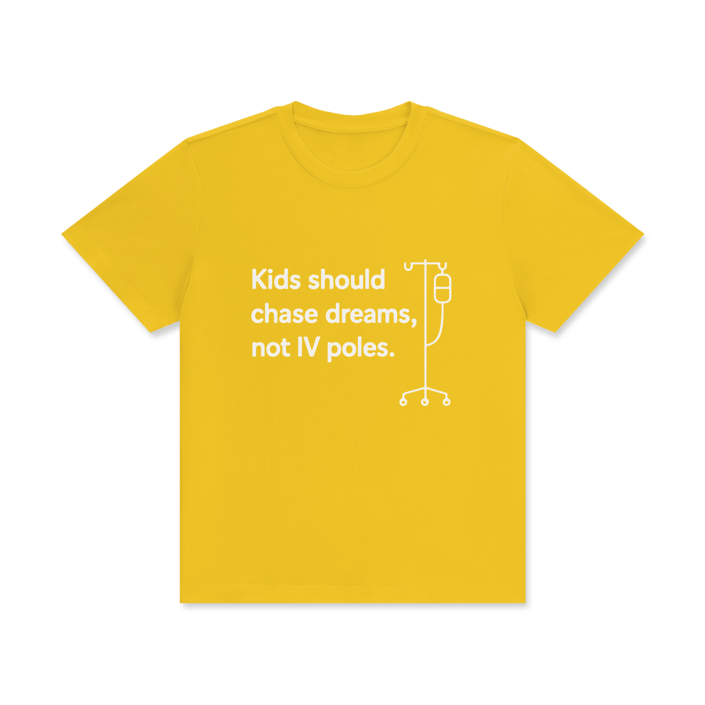 IV Poles Childhood Cancer Tee