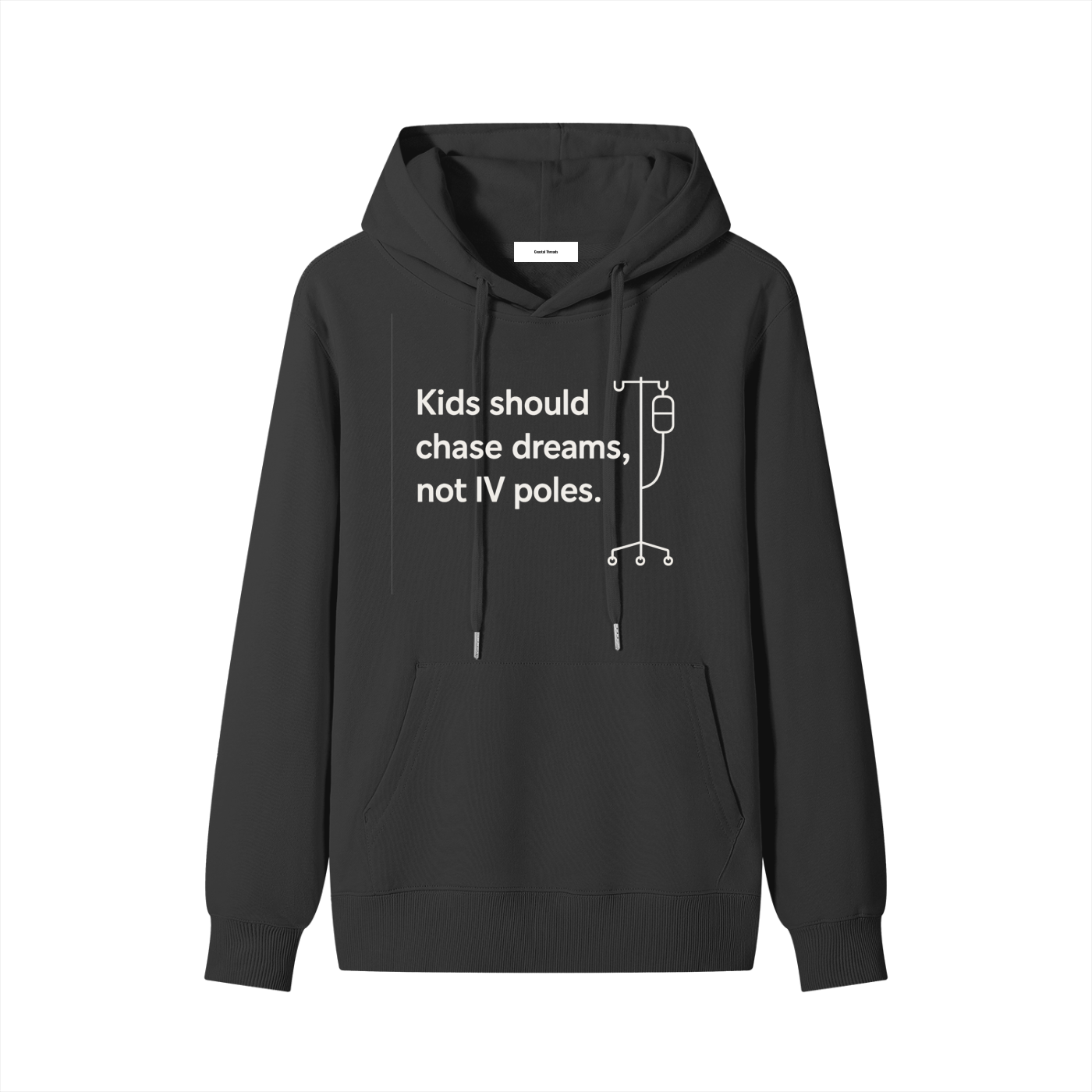 IV Poles Childhood Cancer Hoodie