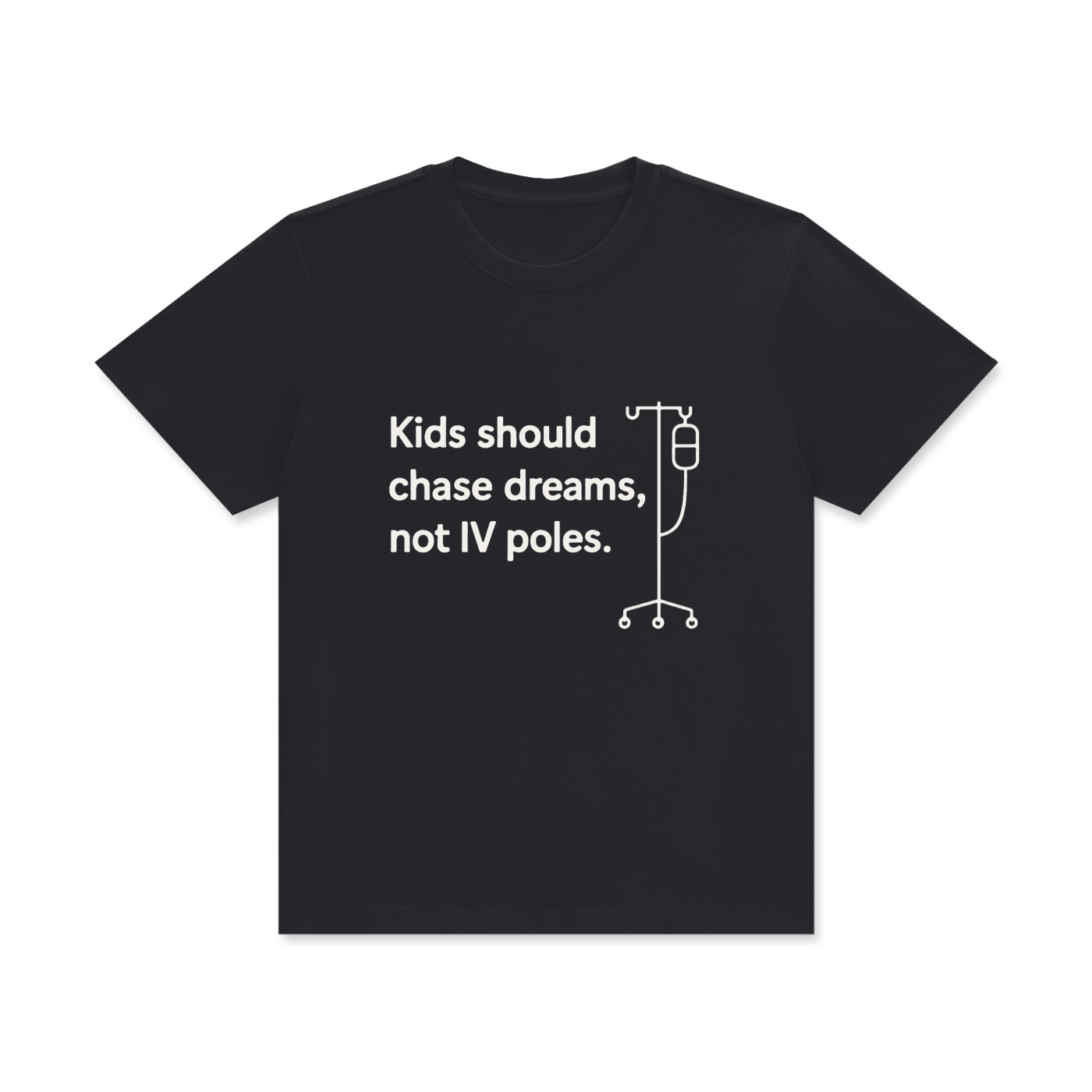 IV Poles Childhood Cancer Tee